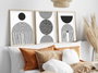 Wallity Huhu163 Cuadro Decorativo Enmarcado en MDF de 3 Piezas (30 x 40 cm)